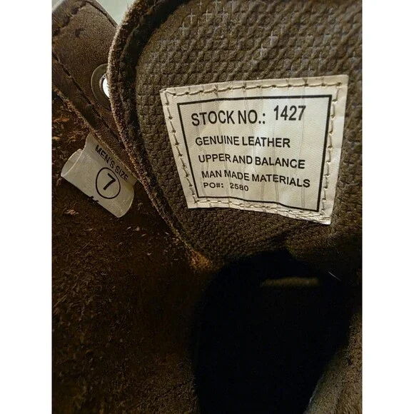 Ad Tec Work Boots Mens Sz 7M Brown Oil Tanned Leather Water Resistant 1427 Shoes - Picture 13 of 15